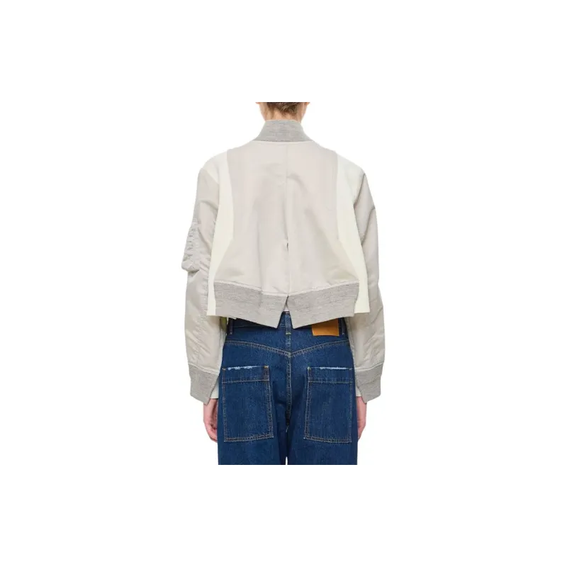 Sacai Panelled design Bomber Jacket-1