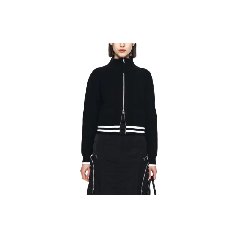 MATIN KIM Spell Point Stripe Knit Cardigan-2