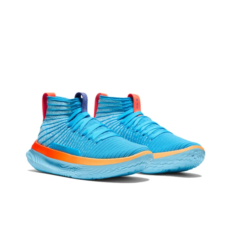 Under Armour FUTR X ELITE Anti Slip Wear Resistant Mid Top Basketball Shoes Unisex Blue-2