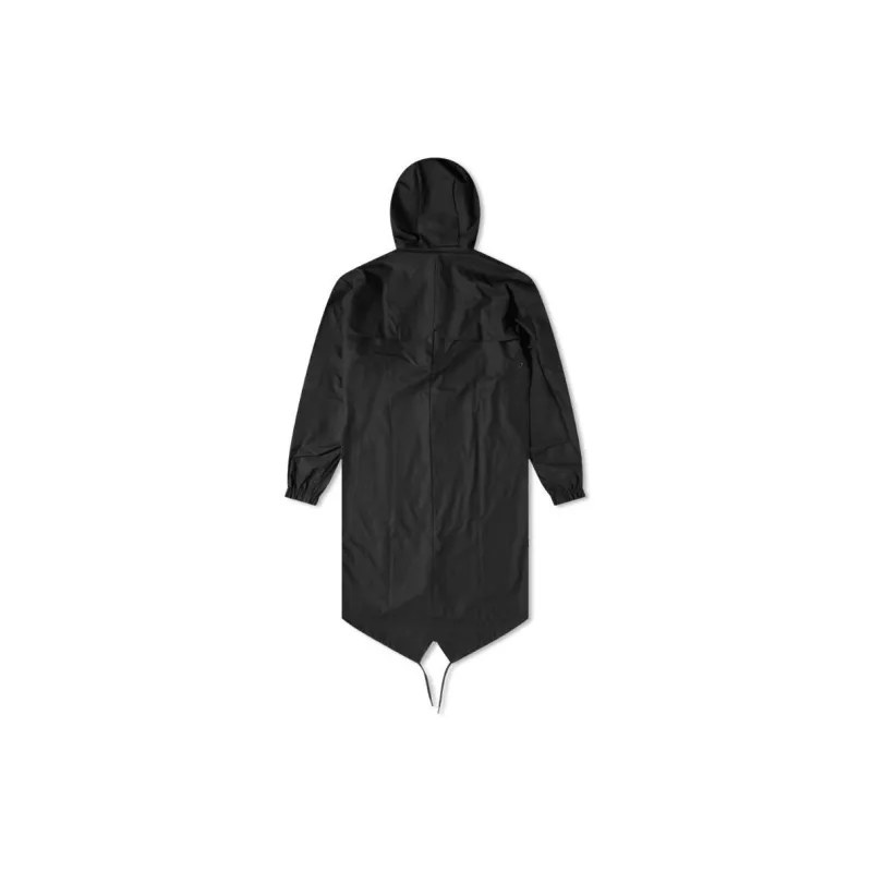 Rains Drawstring Long Sleeved Hooded Coat-8