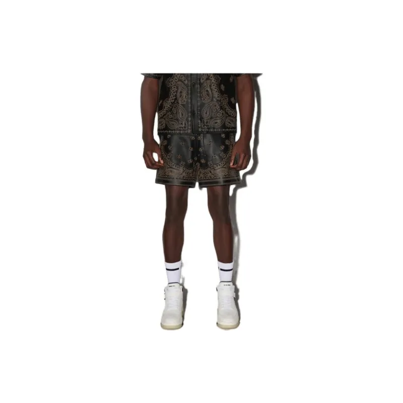AMIRI Leather Bandana Short-1