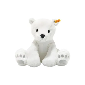 Steiff Animal Steiff Lasse Polar Bear, Toy, White 62643 Dolls Plush Doll 28cm/35cm/18cm Height