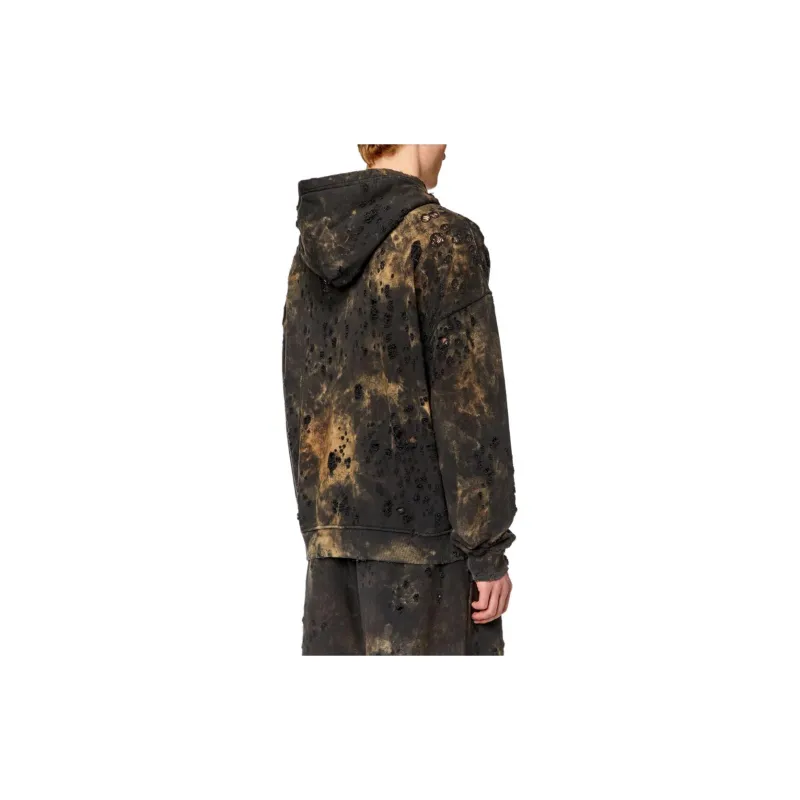 DIESEL Boxt Distressed Hoodie-4