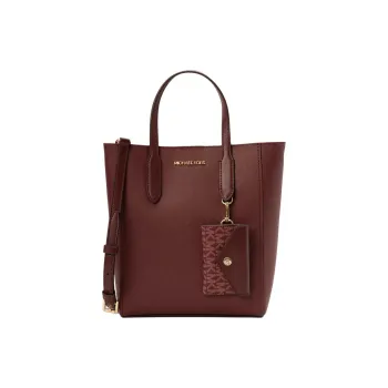 MICHAEL KORS Cow Leather Shoulder Bag, Crossbody Bag, Handbag Trumpets Women's Dark Red