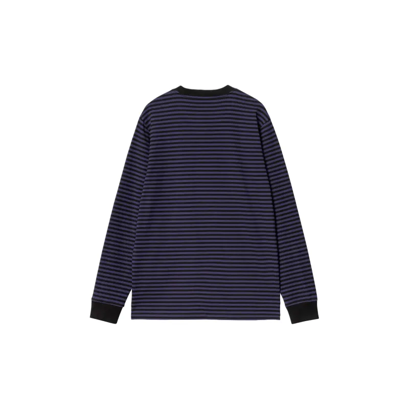 Carhartt WIP FW24 L/S Verner Pocket T Shirt T Shirt Unisex Purple-1