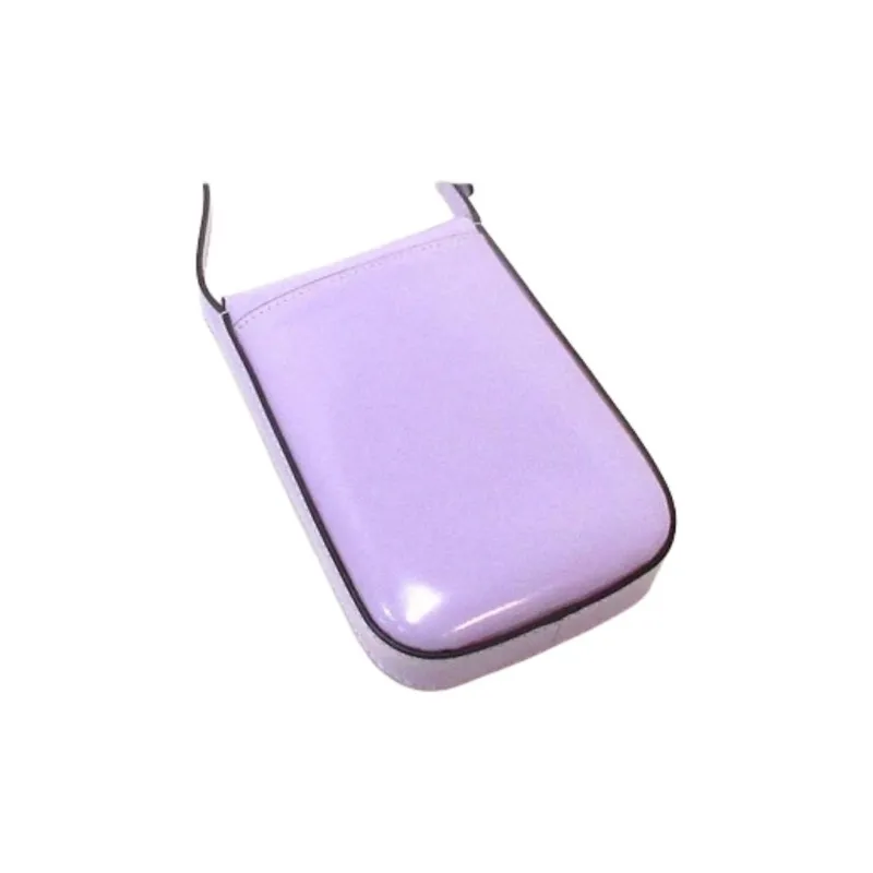 TORY BURCH Leather Crossbody One Shoulder Cell Phone Pouch Women's Lavender Purple-2