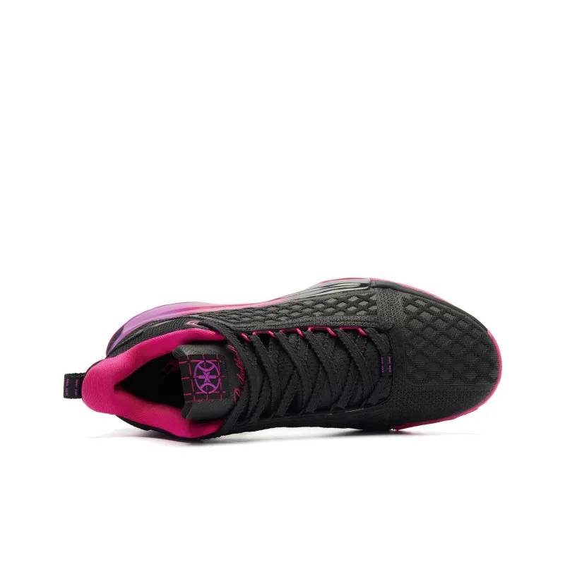 QIAODAN Battle Of The 7th Basketball Shoes Men Mid Top Black Flying Shadow Purple-3