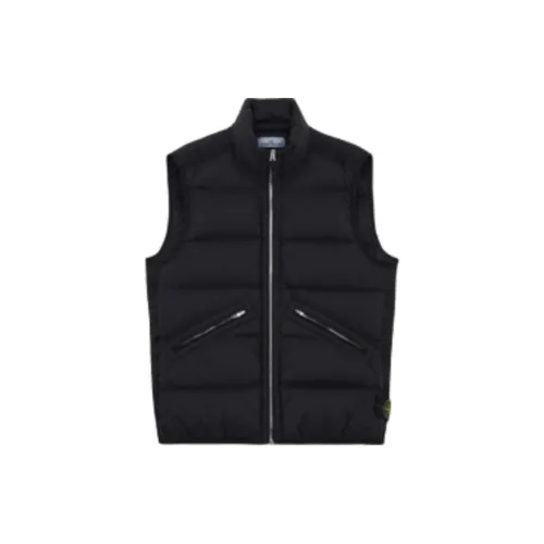 STONE ISLAND Vests Men Black