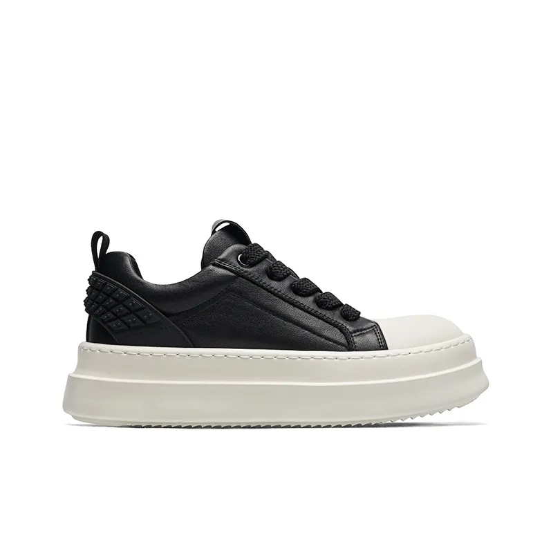 SALAXI Slip Resistant Height Increasing Low Top Skateboard Shoes Unisex-8