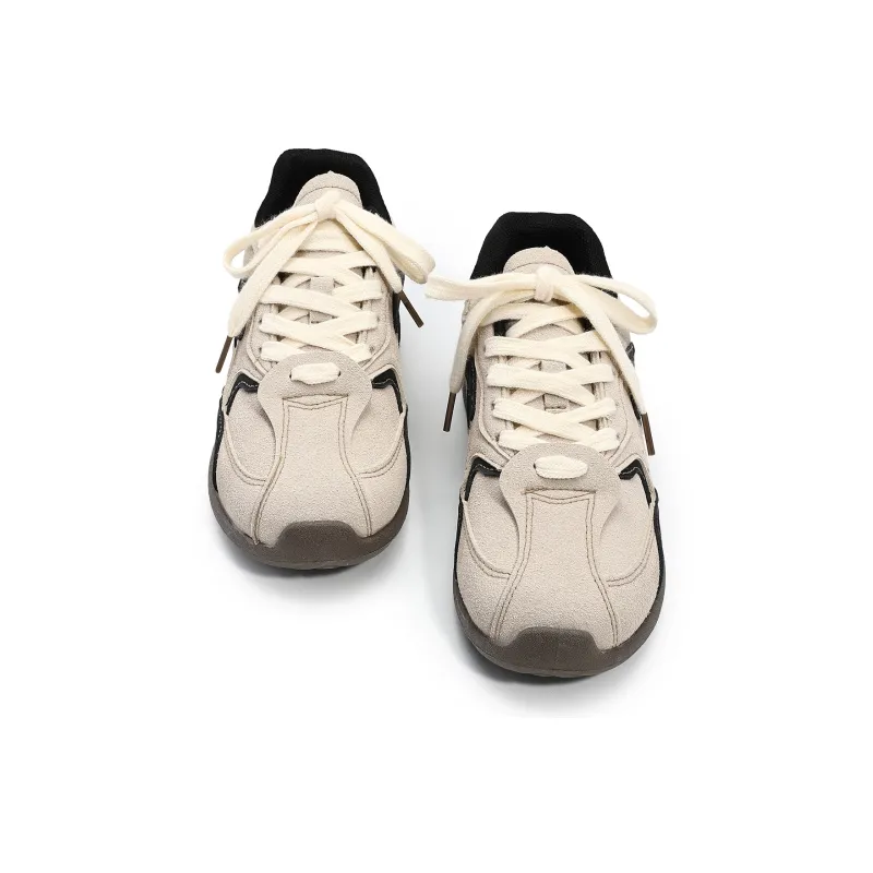 Feiyue Skateboard Shoes Women's Low Top Brown/Khaki-4