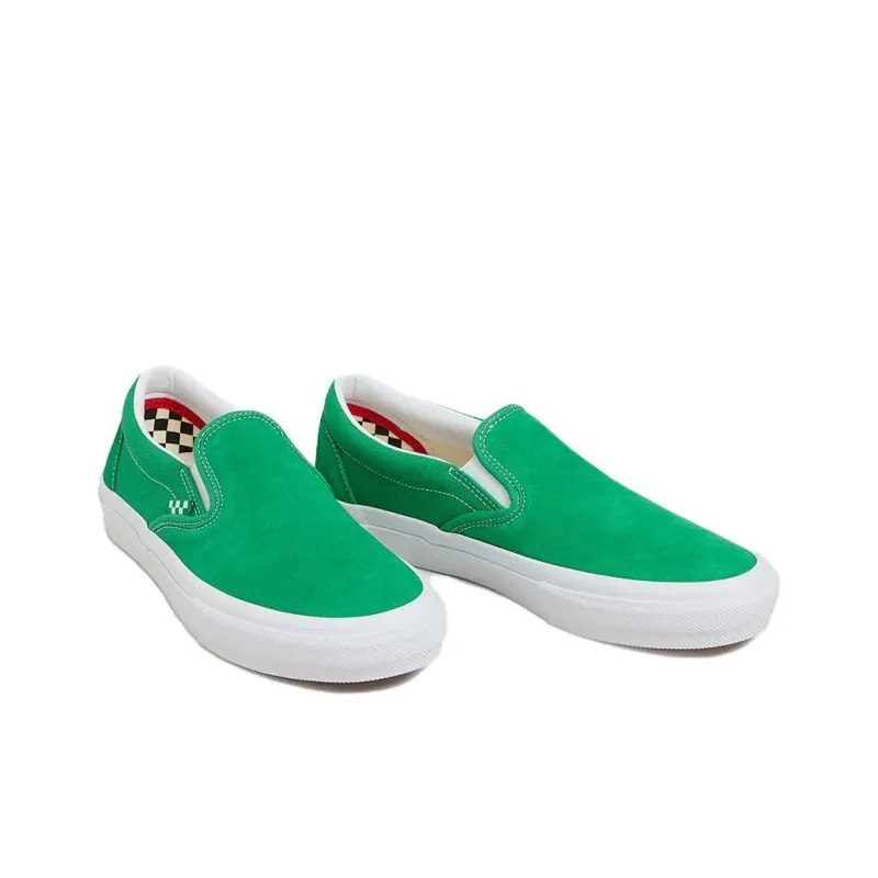 Vans Slip on Non slip Lightweight Low Top Skateboard Shoes Unisex Green-2