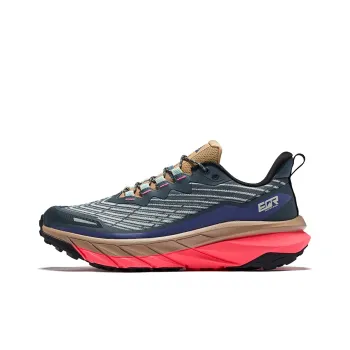 Erke Aspect Low Top Running Shoes Men's Copper Blue Warm Linen