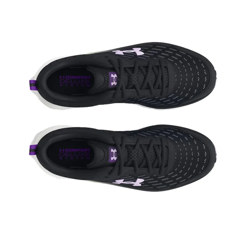Under Armour Charged Assert 10 Anti Slip Wear Resistant Low Top Casual Running Shoes Women's Black Purple-4