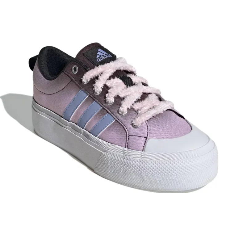 Adidas Bravada 2.0 Platform Core Black Blue Spark Met. Clear Pink-2
