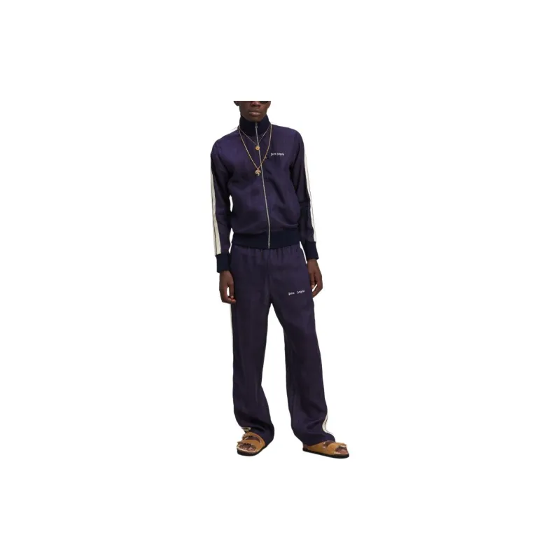 PALM ANGELS Logo Embroidered Zipped Track Jacket-3