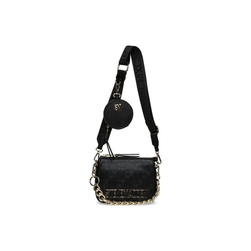 STEVE MADDEN Synthetic Fiber Crossbody Bag Shoulder Bag Women's Black-0
