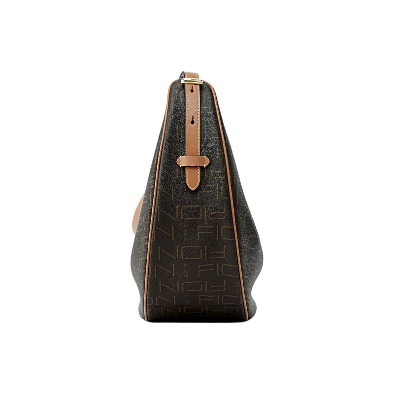 FION Artificial Leather Underarm Shoulder Bag Women's Coffee/Tea Brown-3