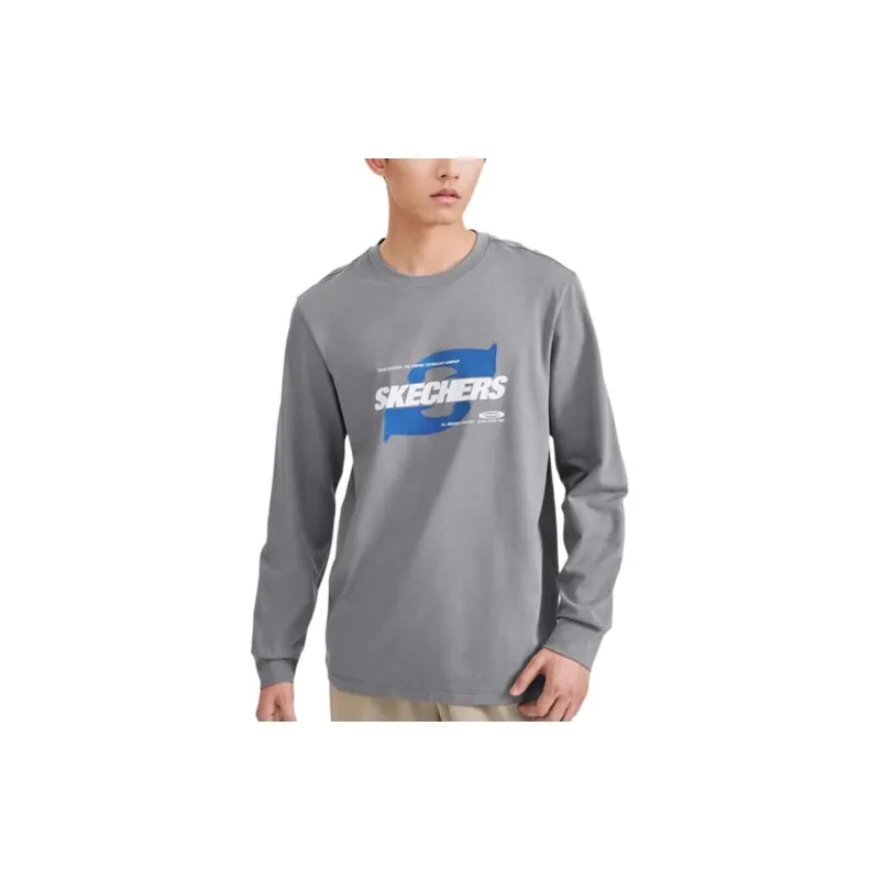Skechers T Shirt Men's Lime Gray-3