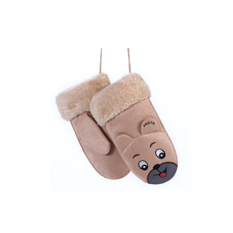 Yamaichi Maru Suede Knit Gloves Kids'-6