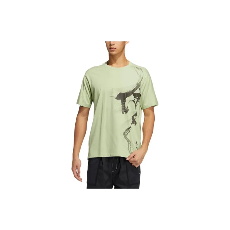 Adidas T Shirts Men Green-1
