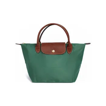 LONGCHAMP Le Pliage Polyamide Canvas With Leather Dumpling Bag Handbags Small Size Women's Sage