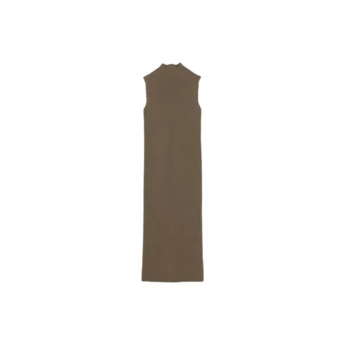 CLUB MONACO Sleeveless Dresses Women's Dark Coffee