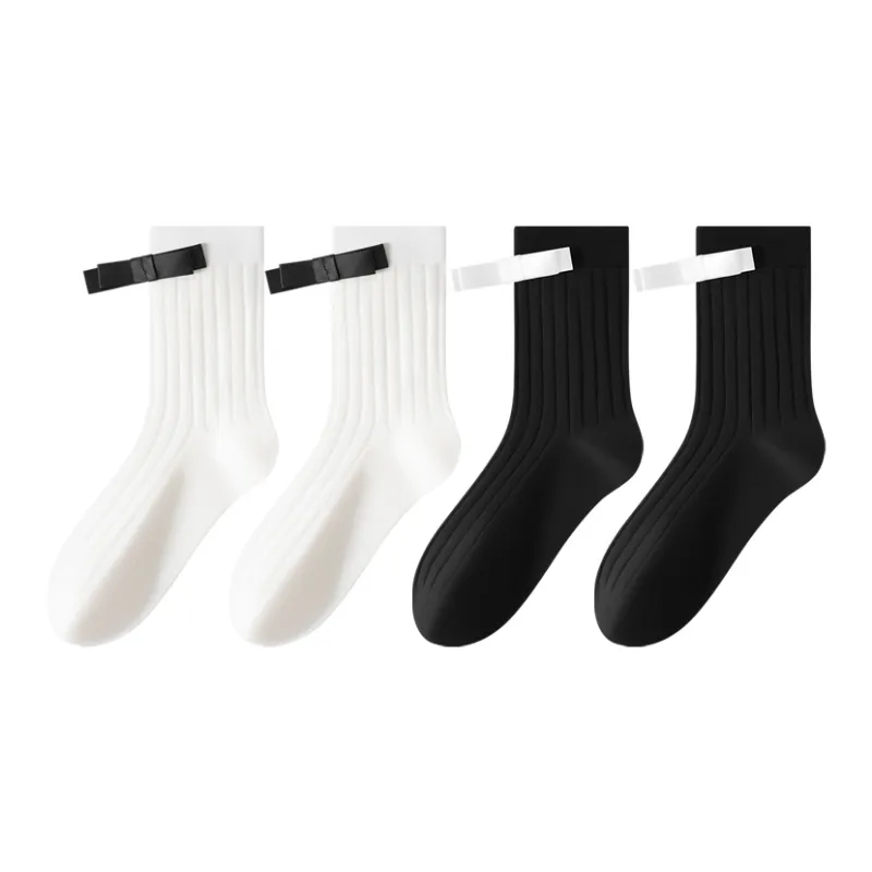 MIIOW Trend Party Series Mid Calf Socks Women's 4 Pack-4