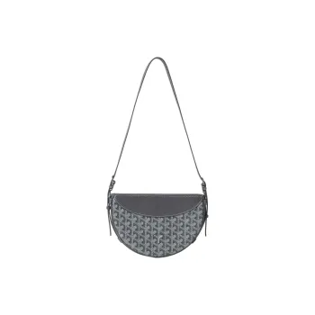 GOYARD Canvas With Calfskin Swift Bag Shoulder Bags Unisex Gray
