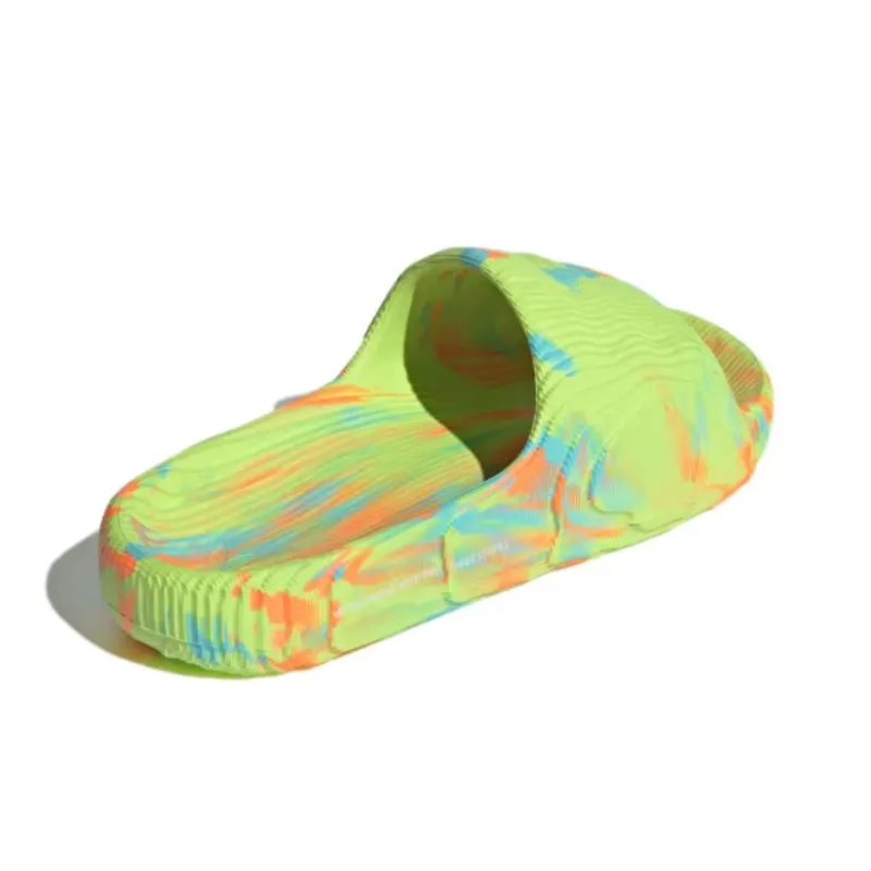 Adidas Adilette 22 Slides Semi Solar Yellow Semi Solar Orange Pantone-3