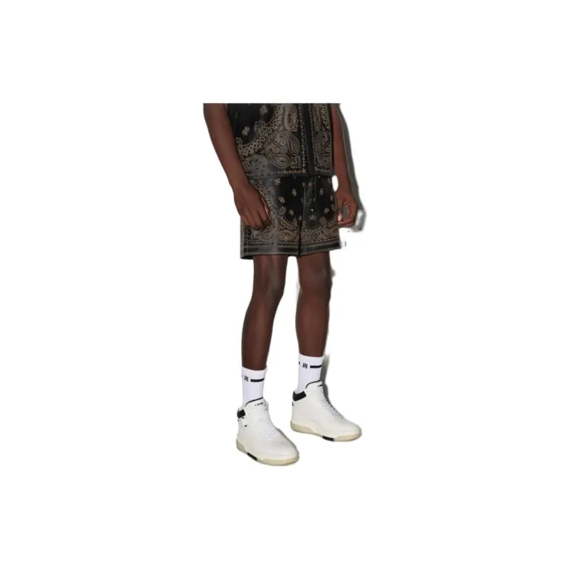 AMIRI Leather Bandana Short-3