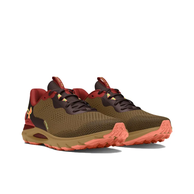 Under Armour Anti Slip Wear Resistant Low Top Running Shoes Unisex Brown-2