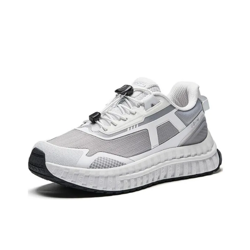 Anta Variety Training Collection Wear Resistant Slip Resistant Cushioning Low Top Training Shoes Men's White Gray-1