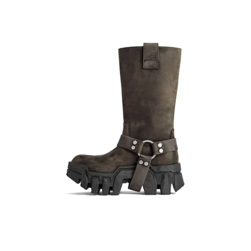 Balenciaga Bulldozer Ankle Boots Women's Brown