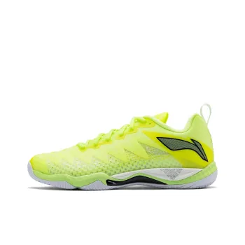 LiNing Slip Resistant Rebound Low Top Badminton Shoes Unisex Neon Yellow Green