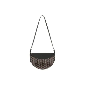 GOYARD Canvas With Calfskin Swift Bag Shoulder Bags Unisex Black