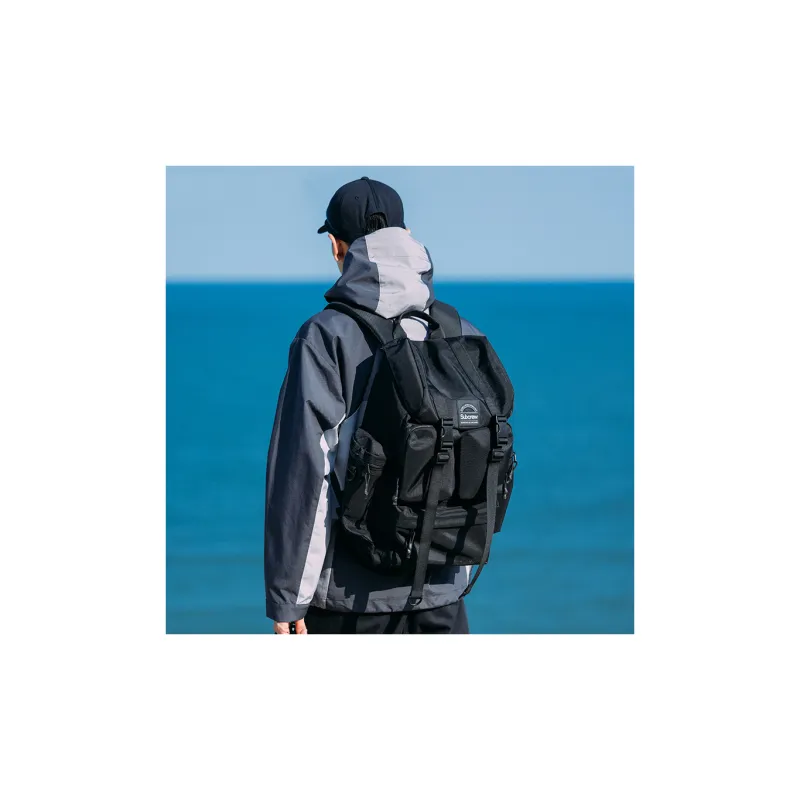 Subcrew Polyester Backpack Large Size Unisex Black-1