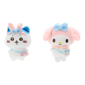 Sanrio Melodi Chiikawa Collaboration Collection, Hachiware Dolls Plush Pendant 8.3cm Height