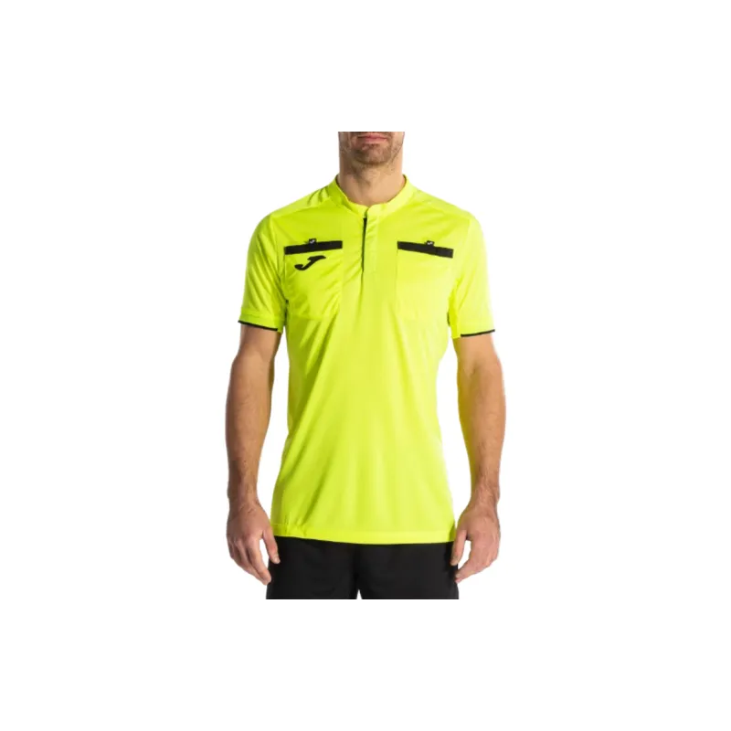 Joma Shirt Short Sleeve Man Referee Fluorescent T-Shirt Men Fluorescent Yellow-2
