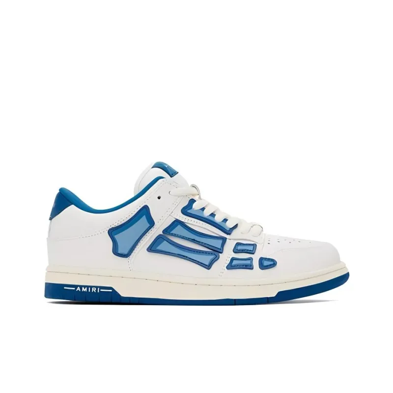 AMIRI Skel Top Low 'White Air Blue'-4