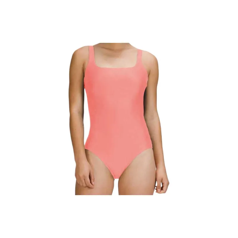 Lululemon Waterside One-piece Swimsuit Women's Cream Raspberry-1