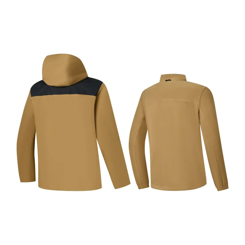 QIAODAN Mountain God Series Water Resistant Windproof And Water Repellent Windbreaker Jacket Men's Congo Color-3