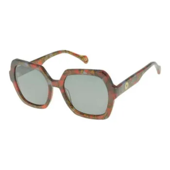 INES DE LA FRESSANGE Acetate Oval Sunglasses Women's Tortoiseshell