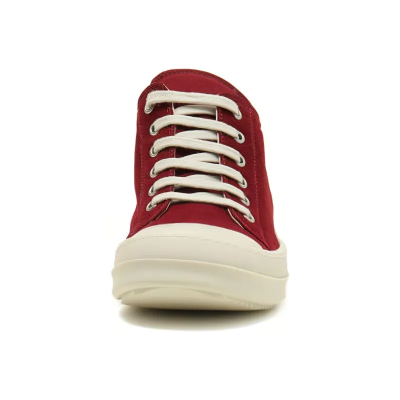 Rick Owens DRKSHDW Low Top Stylish Skateboarding Shoes Women's Red-4
