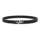 UK2510 Litchi Grain Black Printer Ribbons Silver Buckle