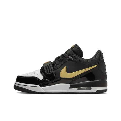 Jordan Legacy 312 Low Black Metallic Gold GS