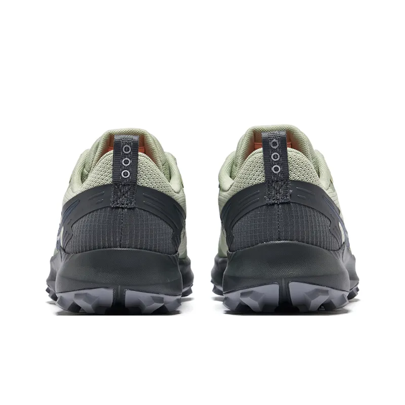 Saucony PEREGRINE 14 GTX Anti Slip Wear Resistant Low Top Running Shoes Women's Green Gray-3