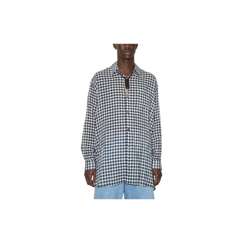 OUR LEGACY Darling Checkerboard-print Shirt-2
