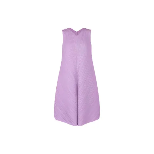 PLEATS PLEASE ISSEY MIYAKE Sleeveless Dresses Women's Violet