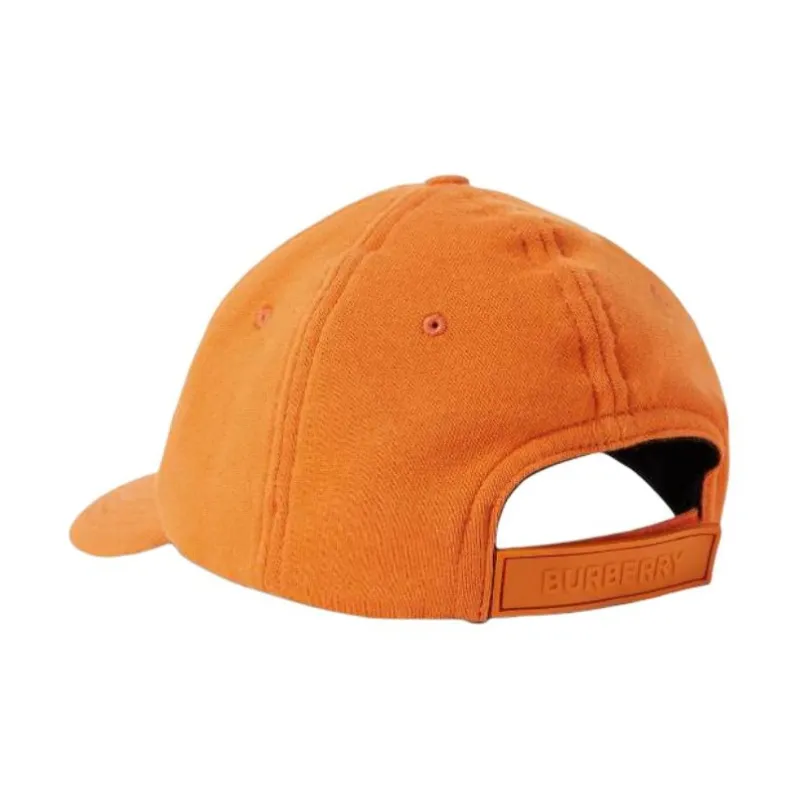 Burberry 100% Cotton Baseball Caps Men's Orange-2