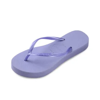 Havaianas Slim Rubber Sole Abrasion Resistant Flip Flops Women's Purple